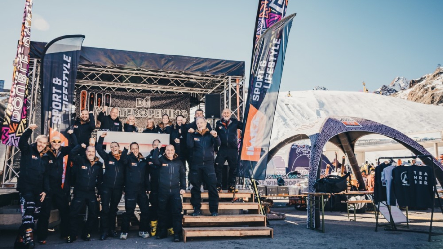 Tet team van DAKA tijdens de Winteropening in Sölden.